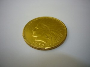 インディアン金貨買取りました。福山市、大吉福山蔵王店です。