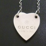 グッチ GUCCI SV925 ハートプレート ネックレス⓶ (2)