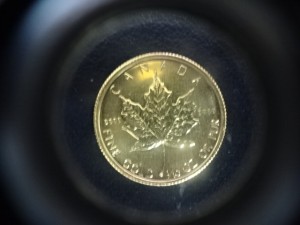 カナダのメープルリーフ金貨を買取ました