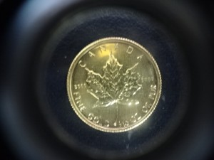 カナダのメープルリーフ金貨を買取ました