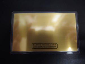 純金プレート 0.5g 三菱マテリアル