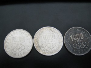 東京オリンピック1000円銀貨①