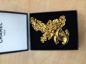 ブランドCHANEL金色ネックレスゴールド