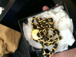 ブランドCHANELシャネル金色ベルト