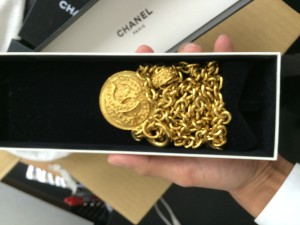 CHANEL金色ネックレス