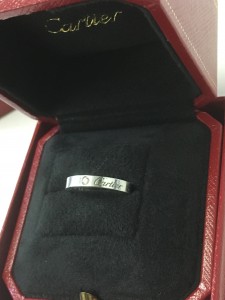 カルティエ エングレーブドリング