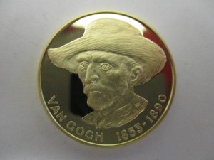 ファンゴッホの金メダルお買取りしました、買取専門店 大吉 松戸店です。