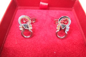 ブランド貴金属カフスボタンsilver