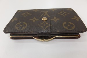 ブランドヴィトン金金具がま口財布