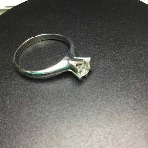 Pt900 リング 0.3ctダイヤモンド付き