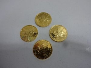 カナダのメープルリーフ金貨です