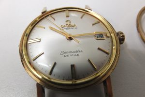 ブランド貴金属時計k14オメガ金無垢