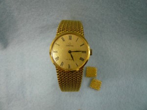 OMEGA デビル 金無垢時計