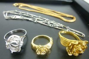 K18 プラチナ リング ネックレスなど (1)