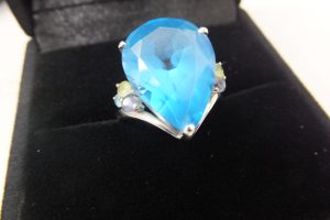 貴金属プラチナPt900リングブルートパーズ