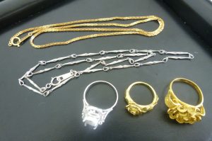 K18 プラチナ リング ネックレスなど (3)