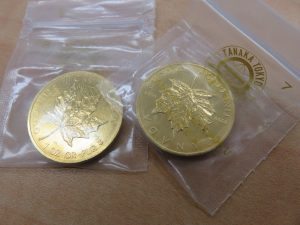 メイプル金貨をお買取りさせて頂きました。