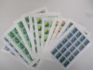 伊勢崎市のお客様より切手シートを買取ました！
