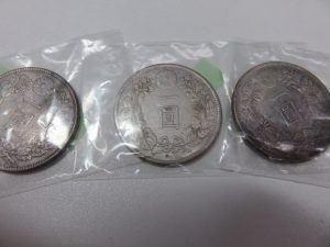 古銭１圓銀貨をお買取りさせて頂きました。
