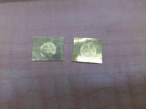 純金歯科板金を買取ました。町田店