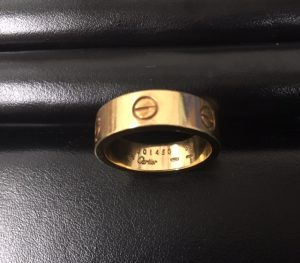 ノースポートモール付近にお住まいのお客様からカルティエのリング(指輪)を買取りしています。|大吉センター北店