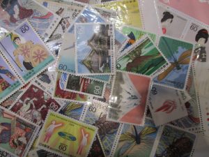 下曽根駅側 大吉サニーサイドモール小倉店で買取りました切手の画像です