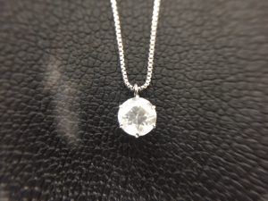 ダイヤモンドネックレス買取りました。福山市、大吉サファ福山店です。