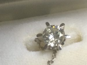 ダイヤモンド 1.05ct カフス