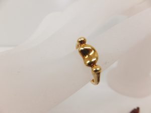 ブランド貴金属K18金ティファニーリング