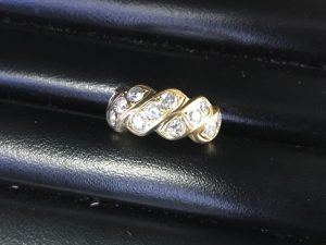 ダイヤ付18金の指輪をお買取り！大吉久留米店です！