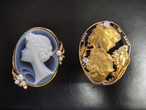 カメオ ブローチ