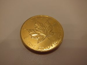 水戸市のお客様よりカナダメイプルリーフ金貨をお買取しました！