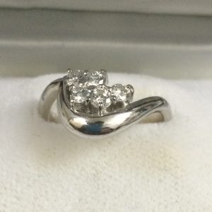 Pt900 プラチナリング 0.52ct ダイヤモンド