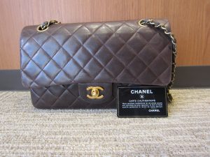 CHANEL マトラッセ　ラムスキン　ダブルチェーンショルダーバッグ 