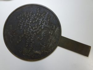 骨董品　藤原光長 銘　銅鏡お買取りしました。福岡市大吉七隈四ツ角店