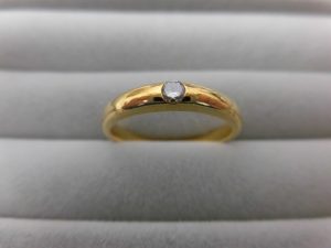 ダイヤの付いた金の指輪をお買取しました 大吉伊丹店