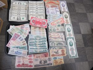 古銭・外国紙幣をお買取りさせて頂きました。