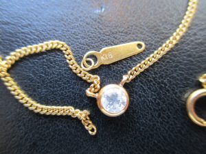 大吉 武蔵小金井店 ダイヤ18金 K18 ネックレスの画像です。