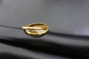 カルティエ 3連 トリニティリング K18 750刻印②