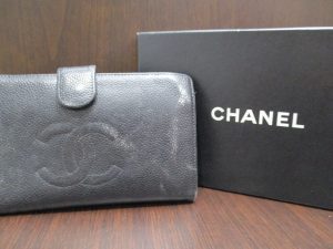 小倉南区下曽根、大吉サニーサイドモール小倉店で買取りましたシャネル（CHANEL）の財布の画像です