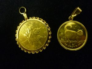 金貨　メイプルリーフ、マン島キャットコインお買取りしました。岡山県大吉ゆめタウン倉敷店