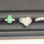 プラチナ台リング