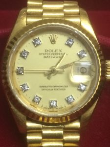 ロレックス オイスターパーペチュアル デイトジャスト 金無垢 18K