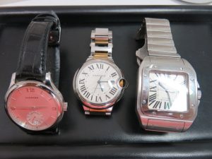 カルティエ・ショパール紳士時計をお買取りさせて頂きました。