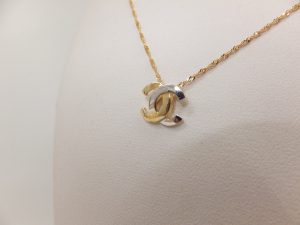 ブランドネックレスK18金CHANELマーク
