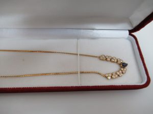 ダイヤモンドサファイヤネックレス 大吉松山久万ノ台店のお買取情報です