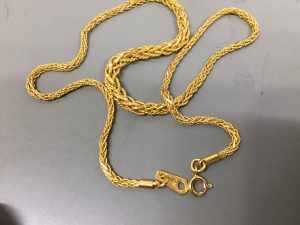 純金のネックレスを買取させて頂いた大吉羽曳野店です!