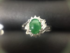 ヒスイ付きリングを買取させて頂いた大吉羽曳野店です！