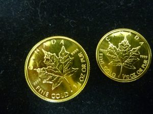 メイプルリーフ金貨をお買取りしました。福岡市大吉七隈四ツ角店です。