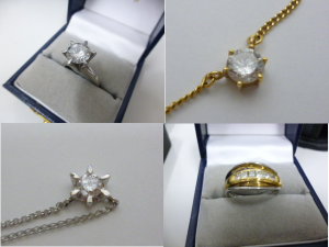 ダイヤモンドのついいたアクセサリー買取頑張ります！買取専門店大吉ゆめタウン中津店です。